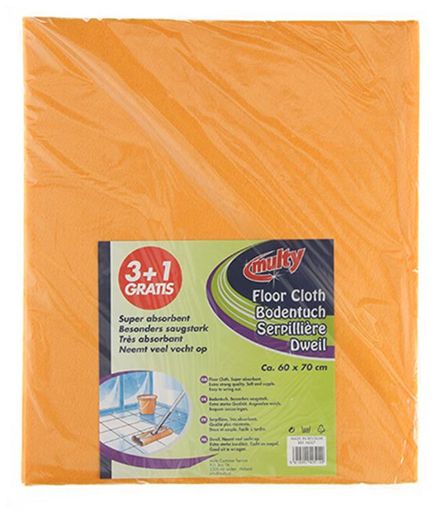 Multy 1009171 - viscose dweilen 3+1 gratis | 5 stuks