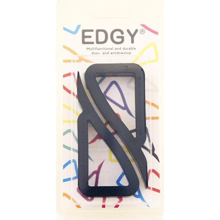 Edgy 1067111 - deur- en vensterstopper zwart | 5 stuks