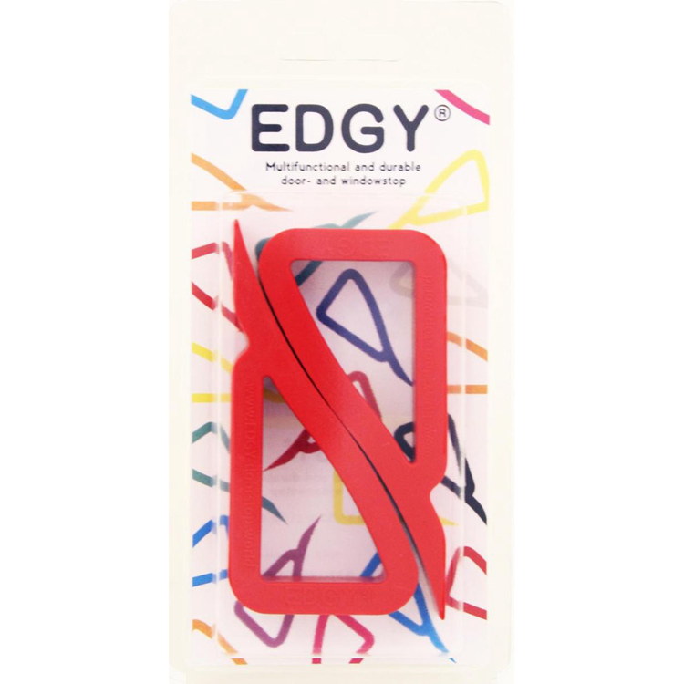 Edgy 1067112 - deur- en vensterstopper rood | 5 stuks