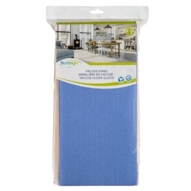 Starbright 1063306 - viscose dweilen 3 stuks 50 x 70cm sb | 5 stuks