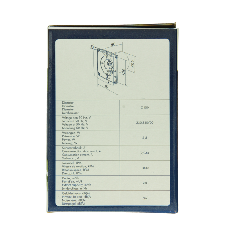 Renson 1069250 - mech. ventilator standaard 9111 (dia 100) | 2 stuks