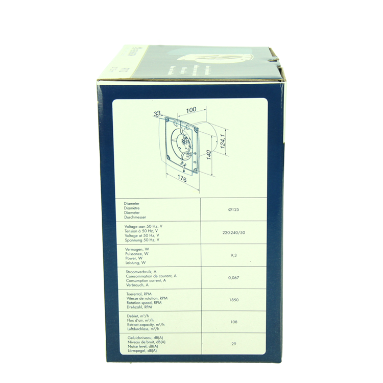 Renson 1069253 - mech. ventilator standaard 9112 (dia 125) | 2 stuks