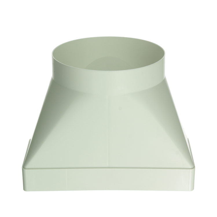 Renson 1069274 - pvc verbindingsst.rond rechth.7021 (220x90-dia 150) (wit) | 3 stuks