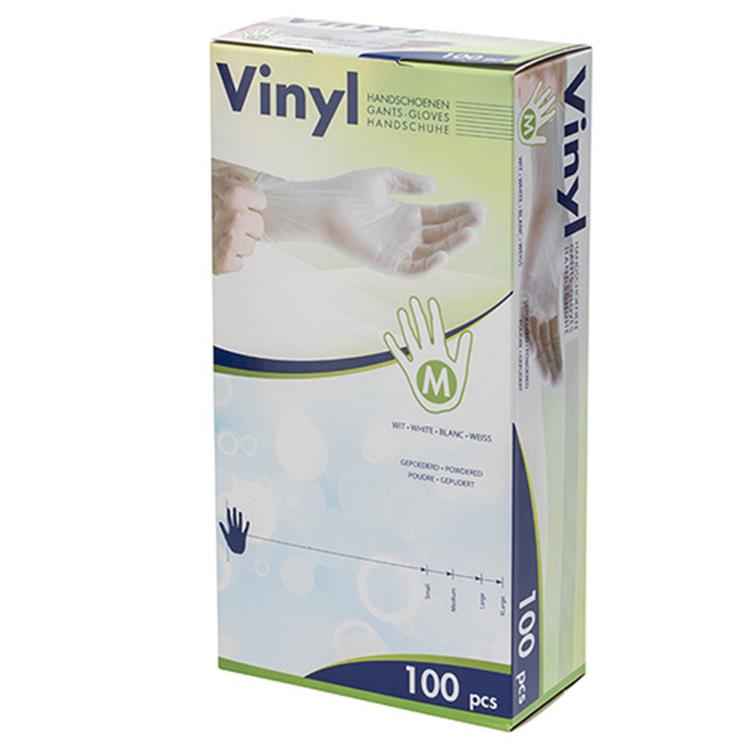 Hy@pro 1056837 - handschoen vinyl medium + doos met 100 st | 5 stuks