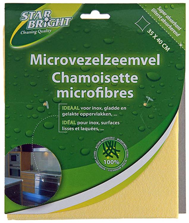 Starbright 1009182 - sb microvezelzeemvel 35x40cm | 6 stuks