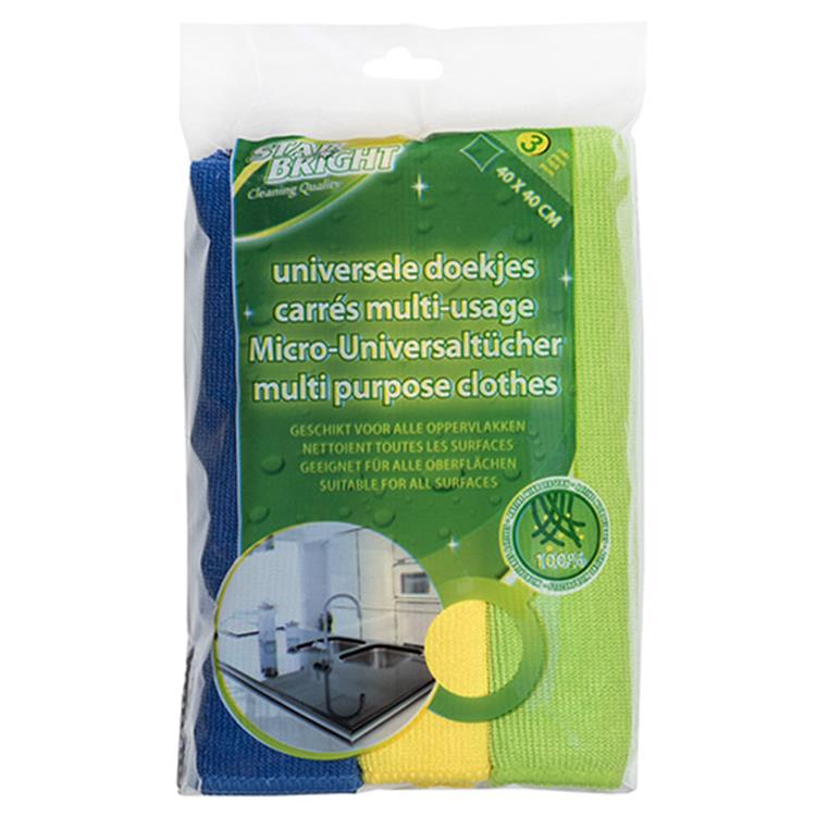 Starbright 1009149 - sb microvezeldoek parel 3st 40x40cm | 6 stuks
