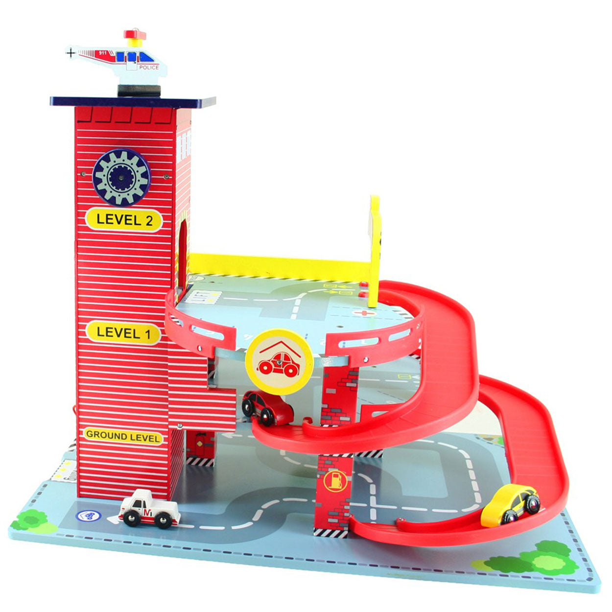 Playwood mentari houten garage rood