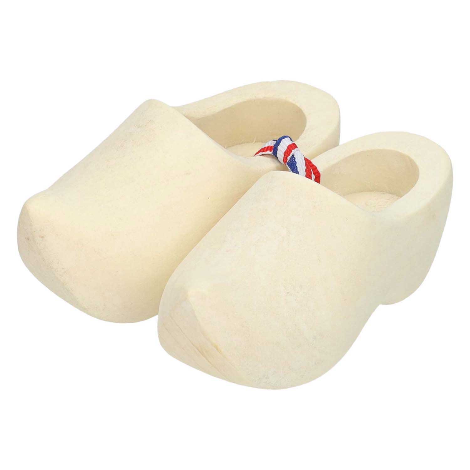 Speelhout houten klompjes 10 cm, 2st.