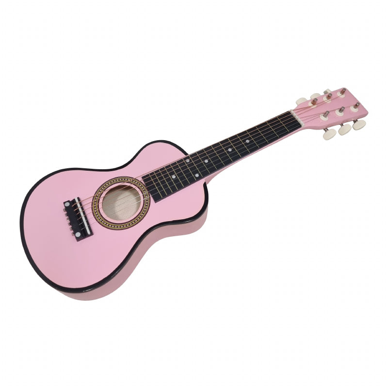 Playwood houten gitaar roze - 6 snaren