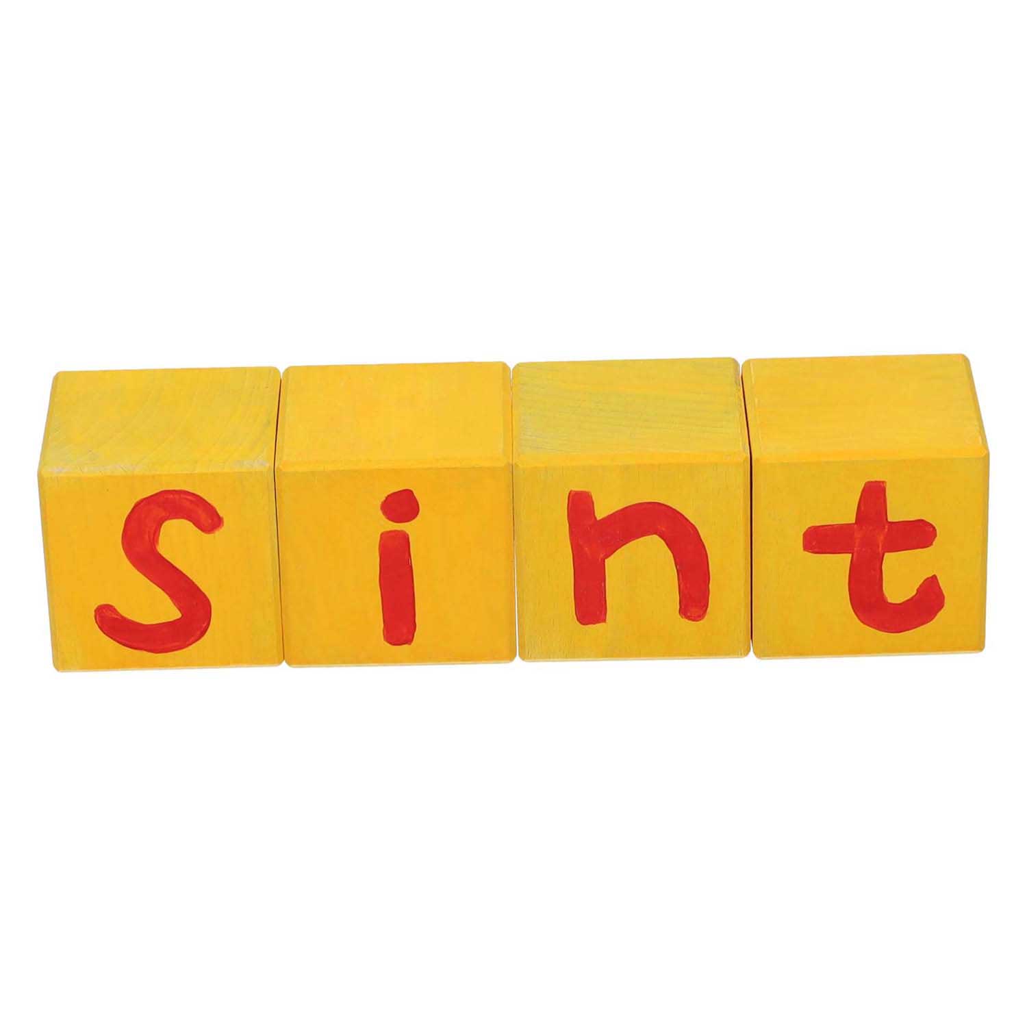 Playwood mijlpaal blok hout, 5,6cm