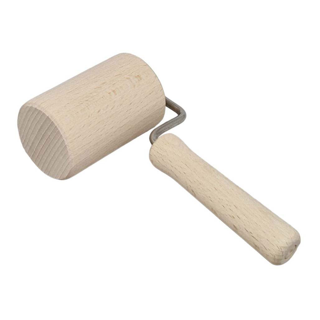 Playwood houten deegroller met handvat