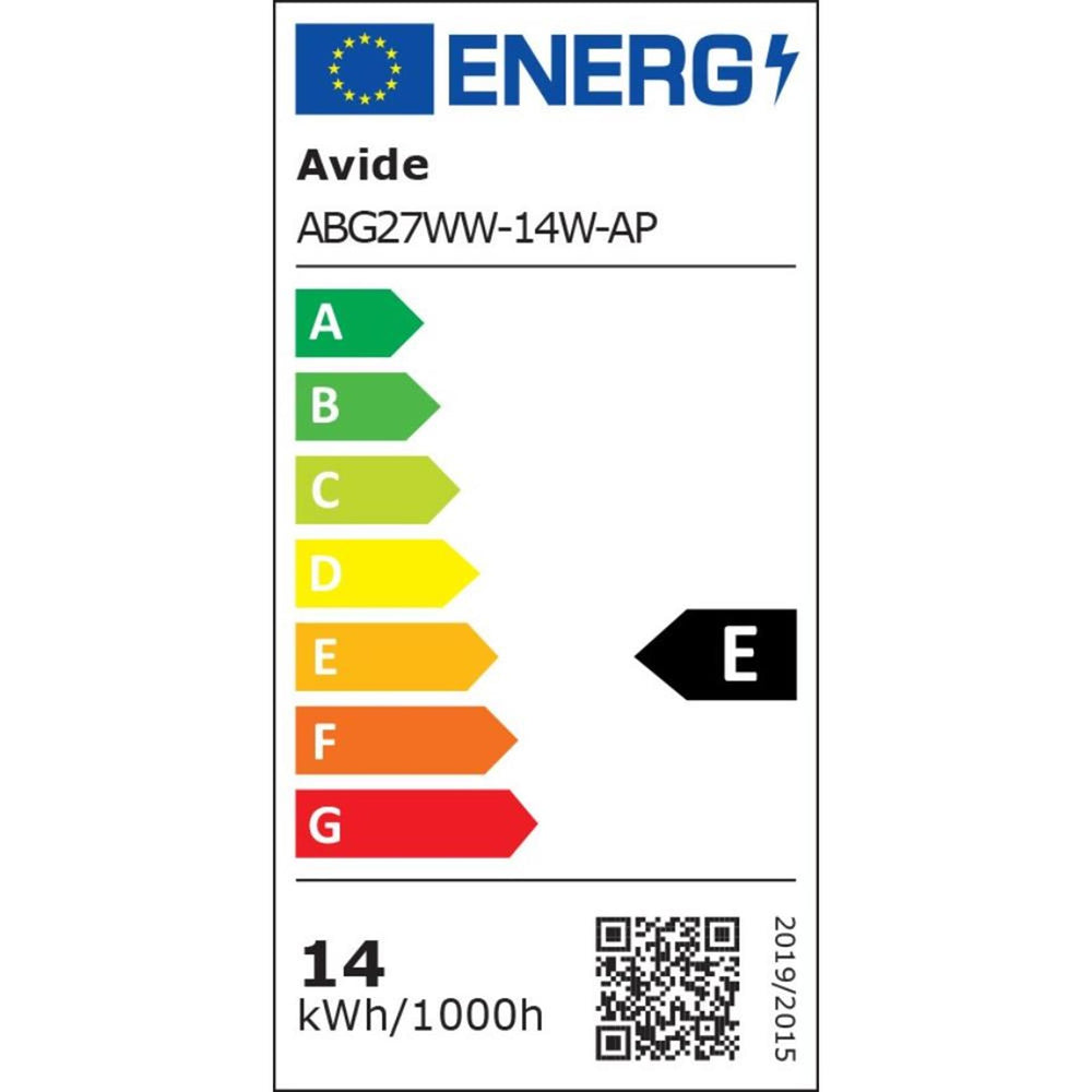 Avide led lamp e27 14w 3000k ww 1521lm