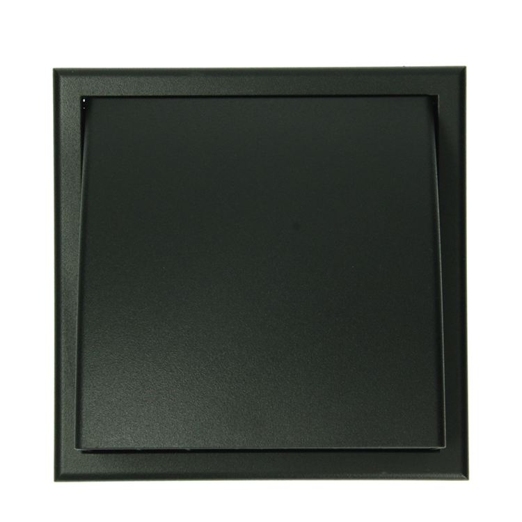 Renson 1069267 - dampkaprooster 1 klep pvc 741 (100-130) str 9005 (zwart) | 2 stuks