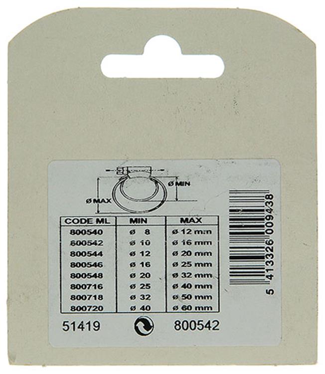Mack 1015897 - 2 verzinkte spanringen kaart11x17mm | 10 stuks