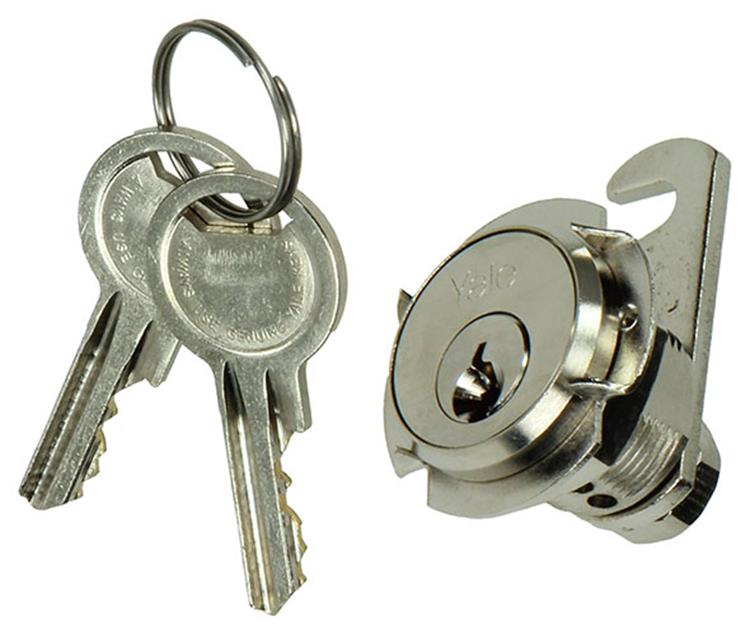 Mack 1015856 - 1 brievenkastslot vernikkeld 16mm | 5 stuks