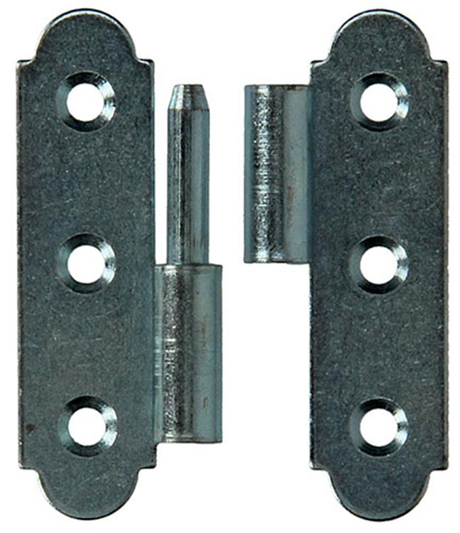 Mack 1013255 - 2 spaanse paumellen links verzinkt h 60 x b 40 mm | 5 stuks