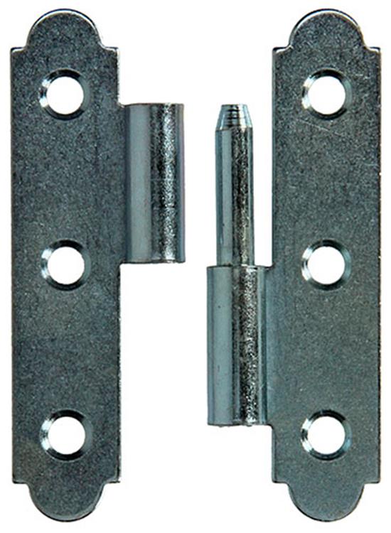 Mack 1013258 - 2 spaanse paumellen rechts verzinkt h 80 x b 45mm | 5 stuks