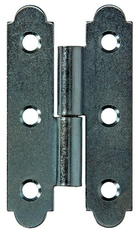 Mack 1013257 - 2 spaanse paumellen links verzinkt h 80 x b 45mm | 5 stuks