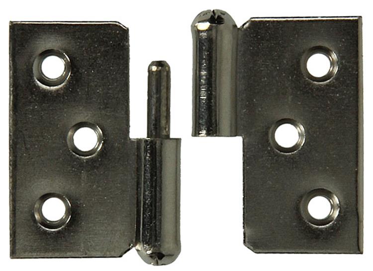 Mack 1013350 - 2 meubelpaumellen links vernikkeld h 40 x b 50 mm | 5 stuks