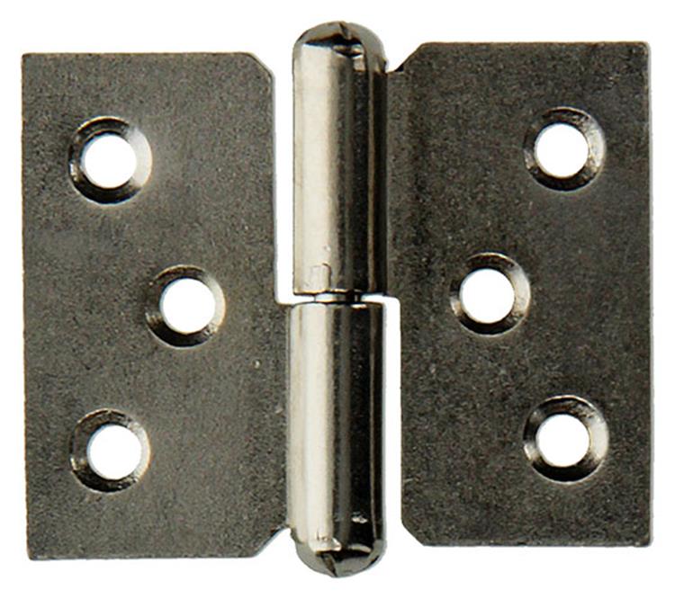 Mack 1013350 - 2 meubelpaumellen links vernikkeld h 40 x b 50 mm | 5 stuks