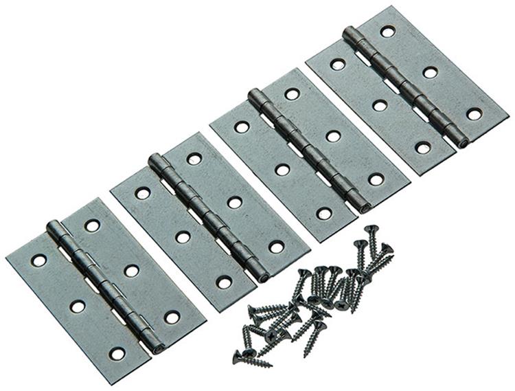 Mack 1013506 - 4 smalle scharnieren verzinkt h 80 x b 45 mm | 5 stuks