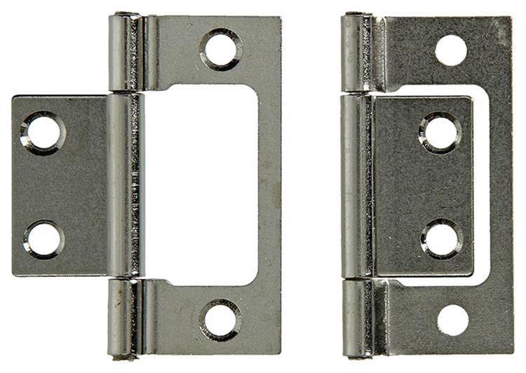 Mack 1013560 - 2 scharnieren voor vouwdeur vernikkeld h 50 x b 40 mm | 5 stuks