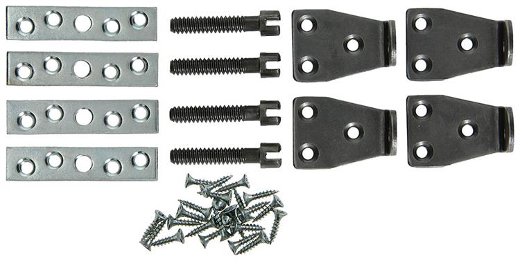 Mack 1013348 - 4 hamburger kastverbindingen haak + plaat | 5 stuks