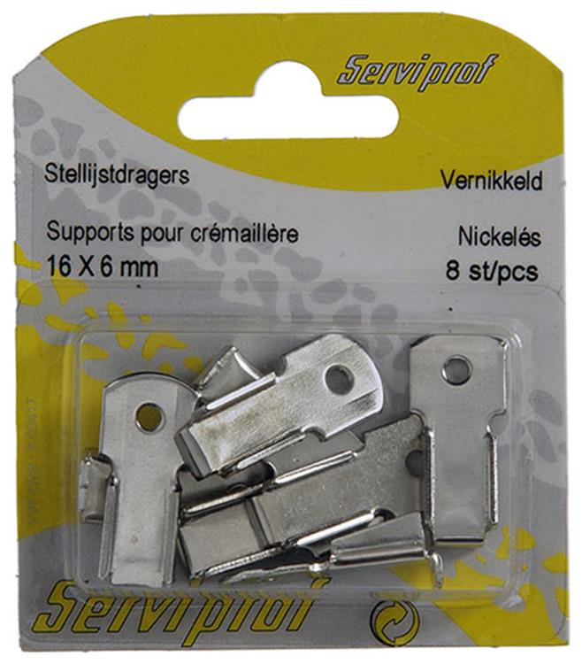 Mack 1015866 - 8 stellijstdragers vernikkeld | 5 stuks