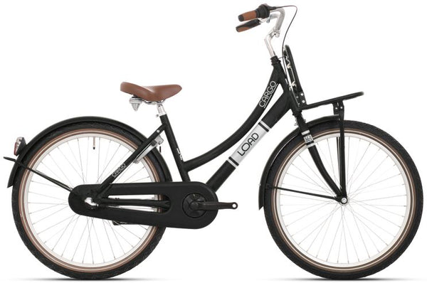 Fiets Bike Fun Kids 24 inch Load | Nexus-3 | Zwart