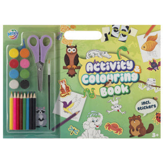 Creative craft group kleur activiteitenboek inclusief verf, potloden schaar en stickers | 2 stuks