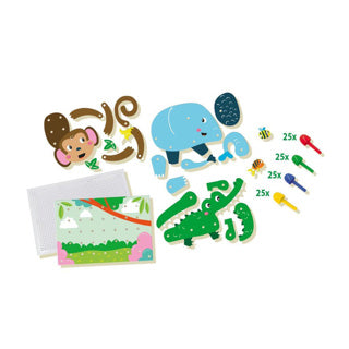SES Mozaïek Pinbord Dieren Puzzels