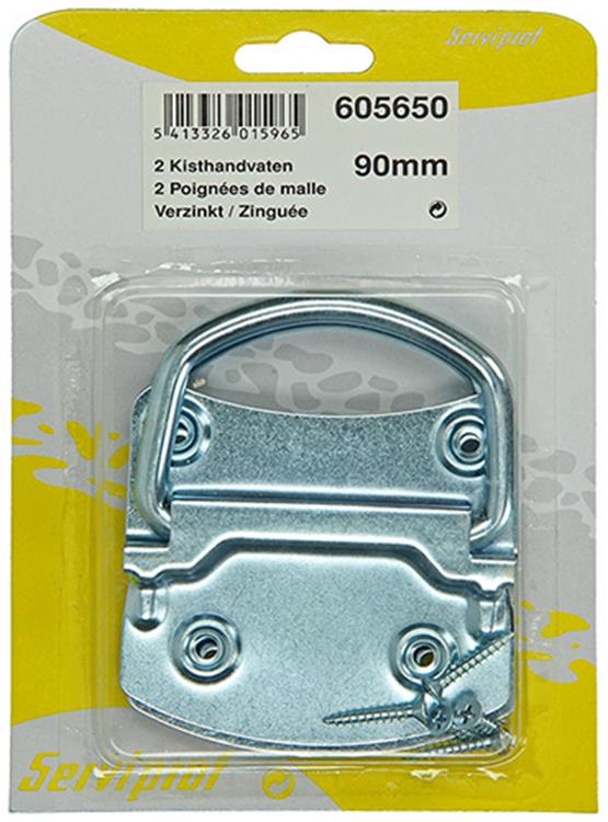 Mack 1013564 - 2 kisthandvaten verzinkt 90mm | 5 stuks