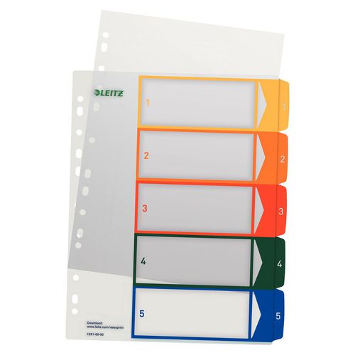 Project indexen leitz 12910000 5-tab a4