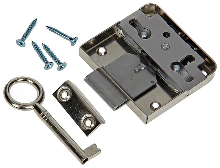 Mack 1013606 - 1 oplegmeubelslot vernikkeld 35mm | 5 stuks