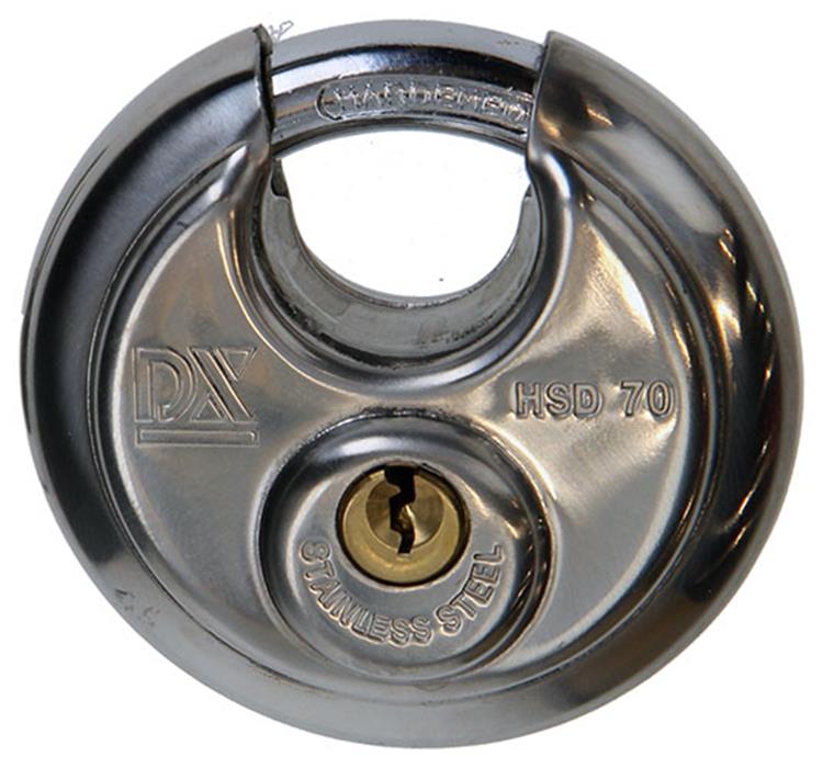 Mack 1013632 - 1 hangslot discus inox ø 70 mm | 5 stuks