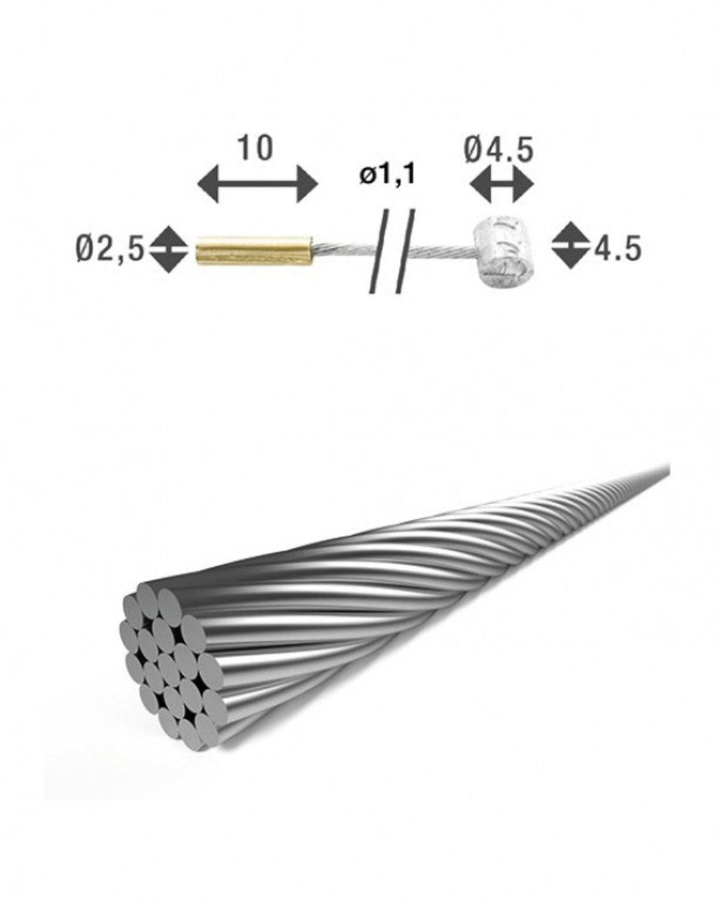 Xlc versnellingskabel sturmey archer sh-x18