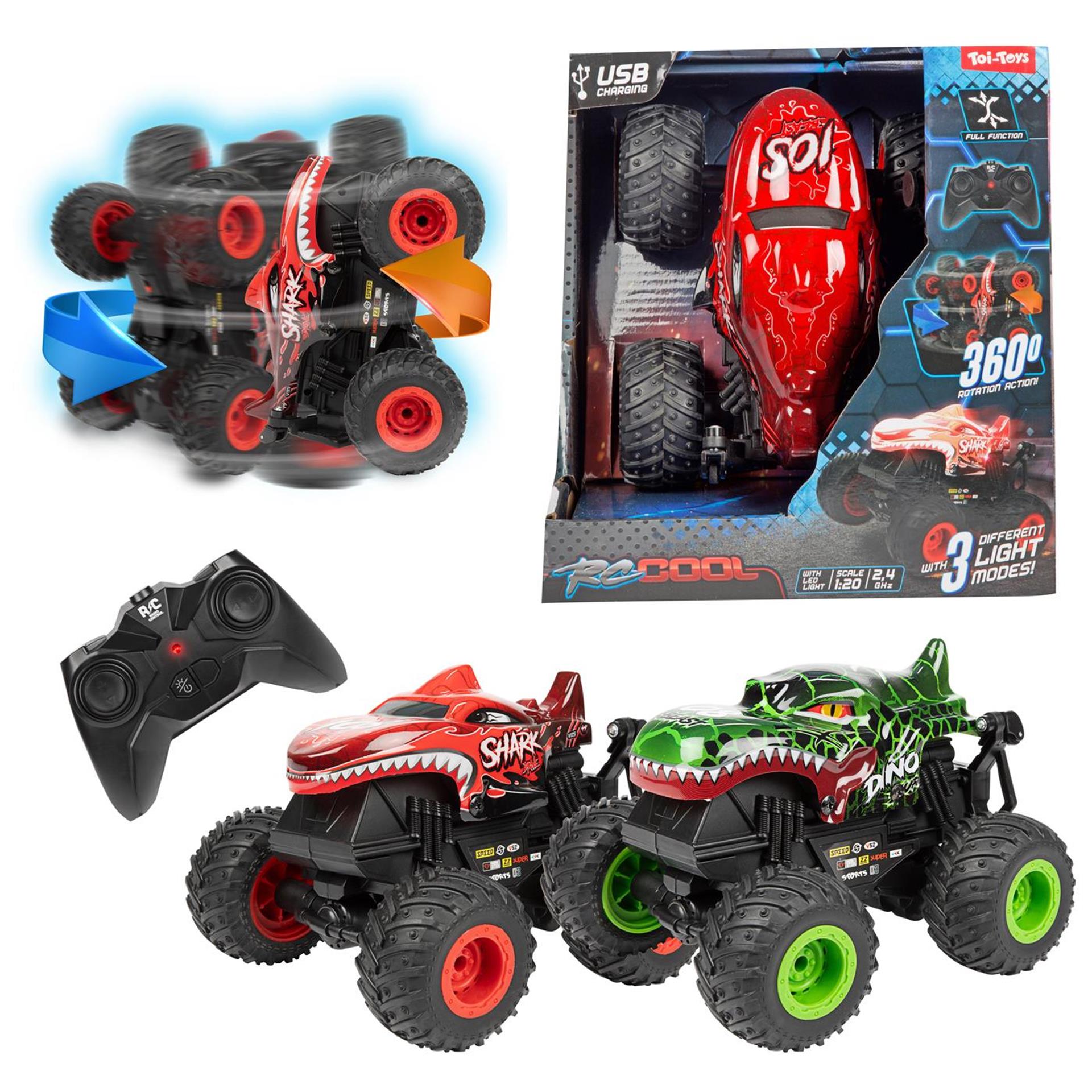 Toi-toys rc-coole monstertruck 1:20 + licht assorti