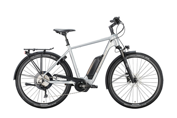 Brennabor elektrische trekkingfiets t-38e mod. 24 ebike trekk. t-38e 28 50 he. 8sp. silver brown