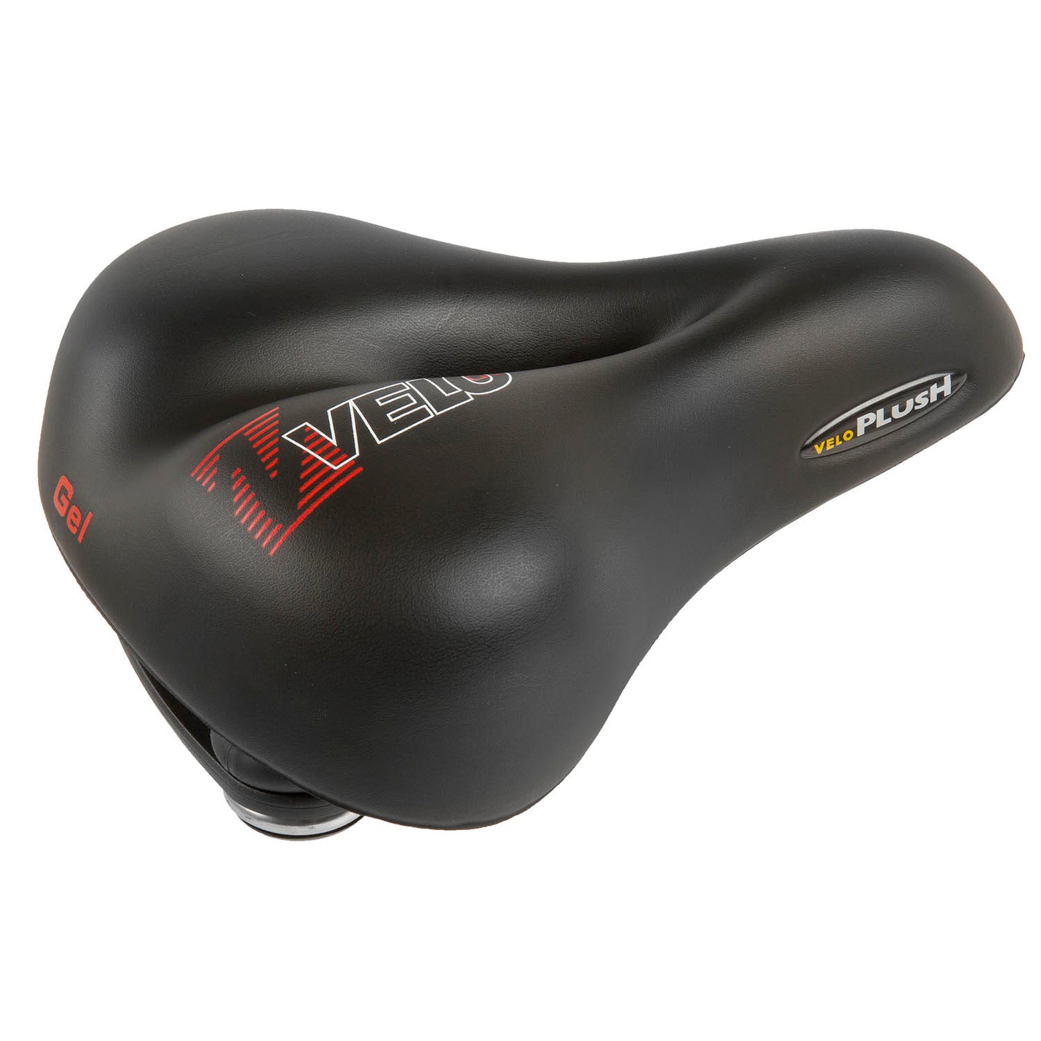 Velo pluche gelzadel elasto city 254x200mm zwart op kaart