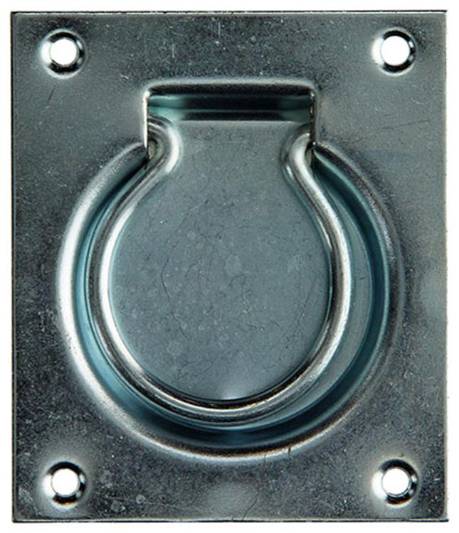 1010889 - luikring blauw verzinkt 75 x 90 mm | 10 stuks