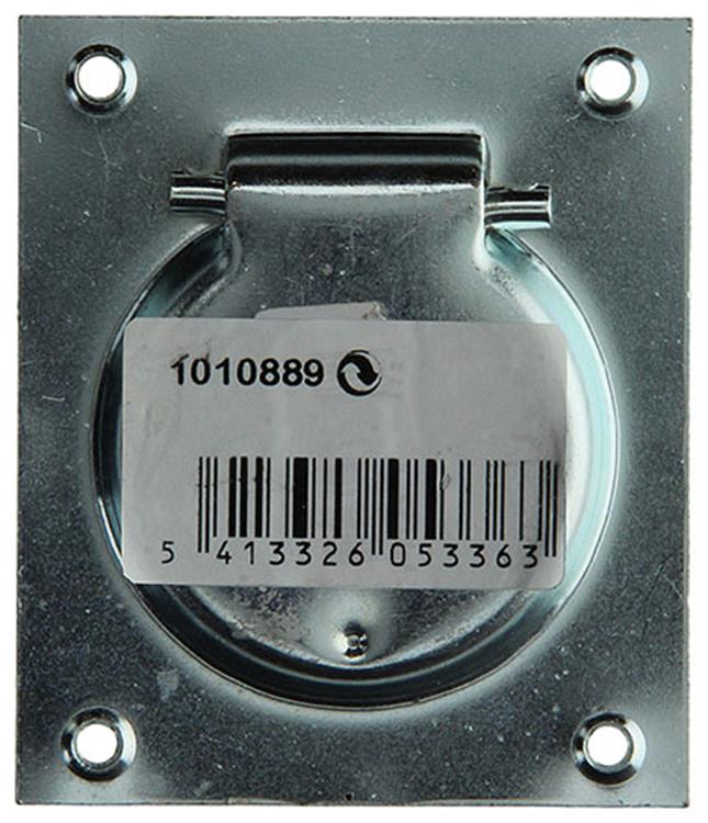 1010889 - luikring blauw verzinkt 75 x 90 mm | 10 stuks