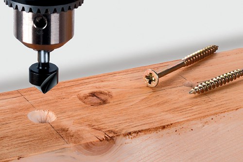 Wolfcraft hss-verzinkboor | schacht 8mm | ø12 | 45° | 1 stuk - 2505000