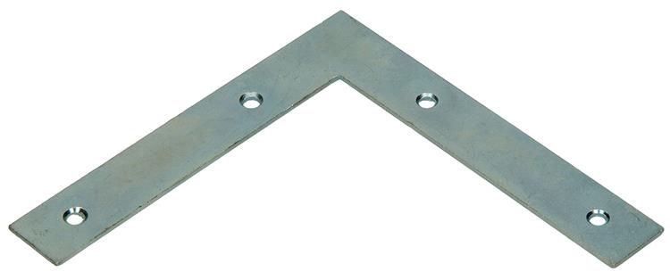 1014295 - 8 platte winkelhaken verzinkt 125x125x20mm | 10 stuks