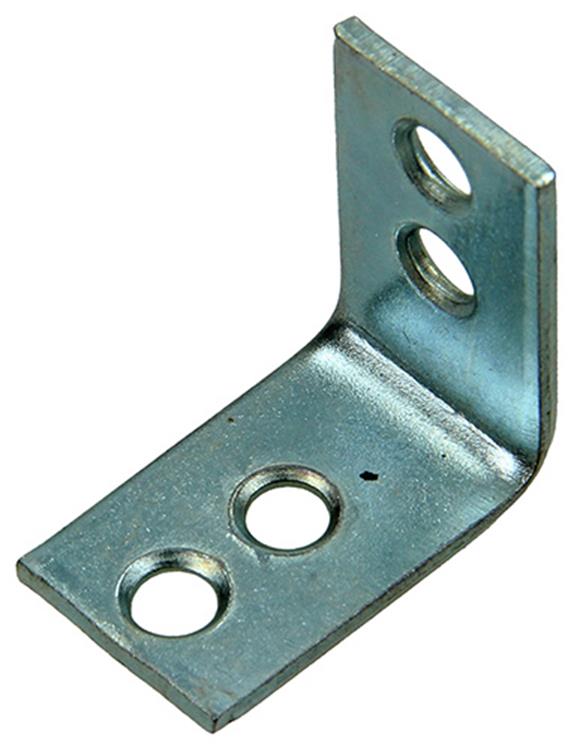 1014297 - 8 geplooide winkelhaken verzinkt 25x25x15mm | 10 stuks
