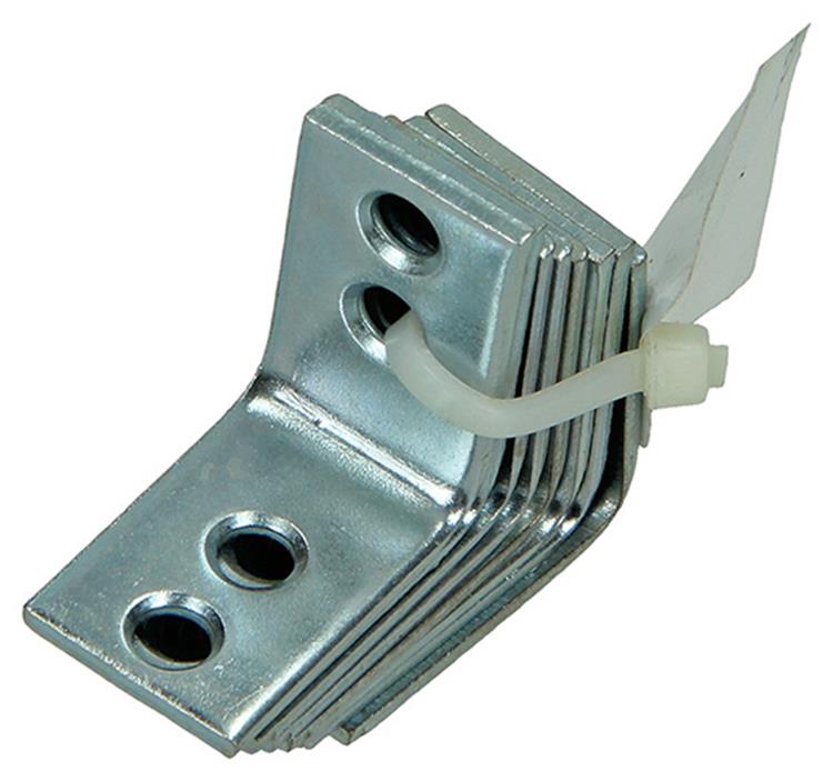 1014297 - 8 geplooide winkelhaken verzinkt 25x25x15mm | 10 stuks