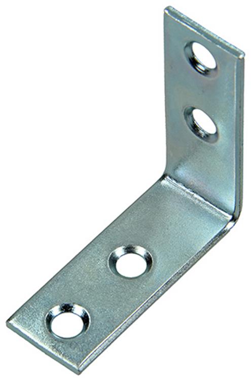 1014298 - 8 geplooide winkelhaken verzinkt 40x40x15mm | 10 stuks