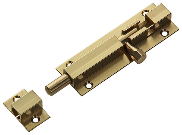 Mack 1013682 - 1 schuifgrendel messing gepolierd a 75 - b 16 mm | 5 stuks