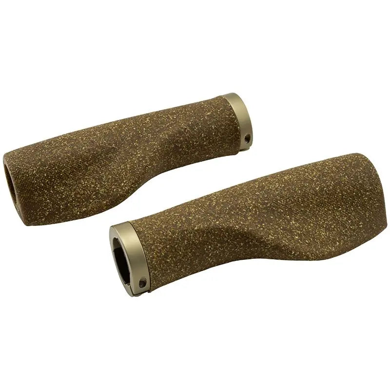 Ergotec Set Handvatten Kyoto Kurk L+R=130mm bruin