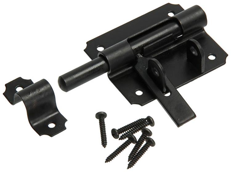 Mack 1013735 - 1 hangslotgrendel zwart 80mm | 5 stuks