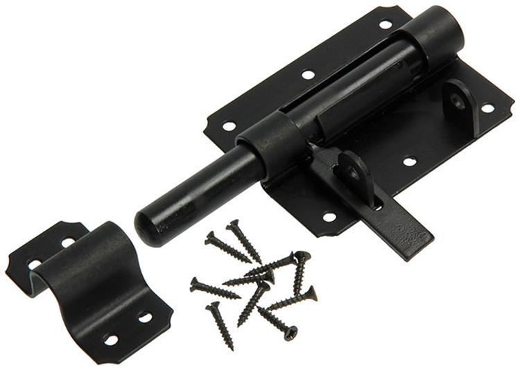 Mack 1013736 - 1 hangslotgrendel zwart 100mm | 5 stuks